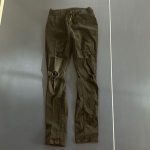 distressed black jeans